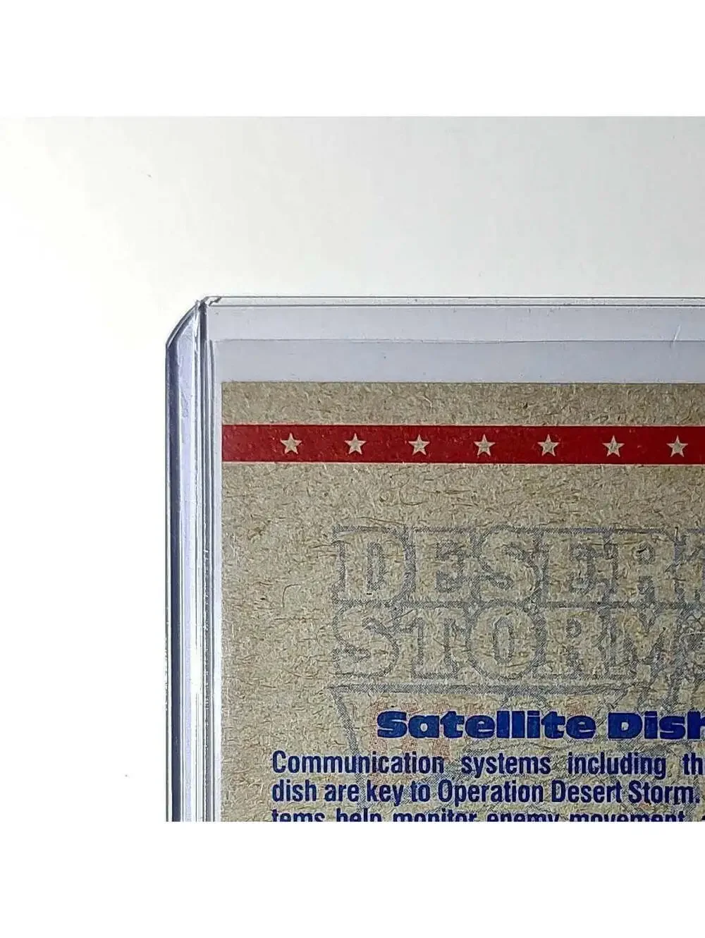 Satellite Dish 1991 Topps Desert Storm #72 Card